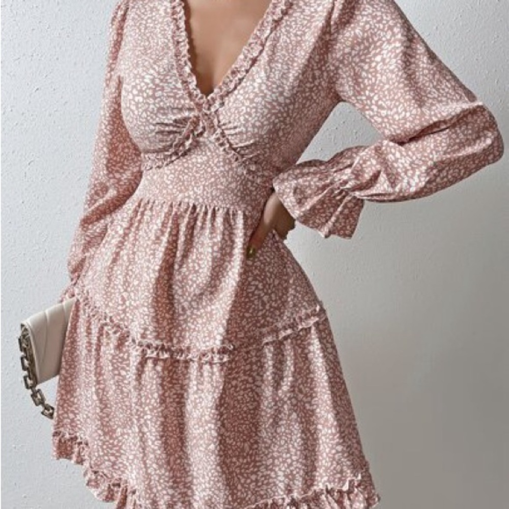 Pink spotted dress
